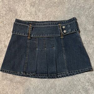 Vintage Fubu Mini Front Pleat Skirt